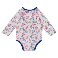 Newborn & Infant Philadelphia 76ers Little Champ Long Sleeve Bodysuit, Pants Cuffed Knit Hat 3-Piece Set