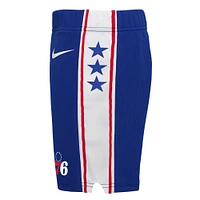 Preschool Nike Royal Philadelphia 76ers Icon Replica Shorts
