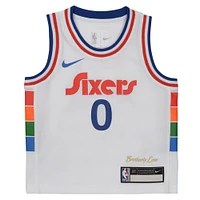 Preschool Nike Tyrese Maxey White Philadelphia 76ers 2024/25 Swingman Player Jersey - City Edition