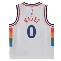 Preschool Nike Tyrese Maxey White Philadelphia 76ers 2024/25 Swingman Player Jersey - City Edition