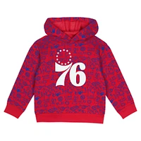 Toddler  Red Philadelphia 76ers Give and Go Pullover Hoodie Sweatpants Set