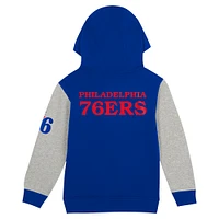 Toddler  Royal Philadelphia 76ers Fair Catch Fleece Pullover Hoodie