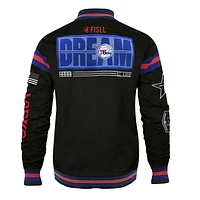 Unisex FISLL x Black History Collection  Philadelphia 76ers Full-Snap Varsity Jacket