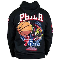 Unisex Hyperfly  Black Philadelphia 76ers NBA x My Hero Academia All Might Smash Pullover Hoodie