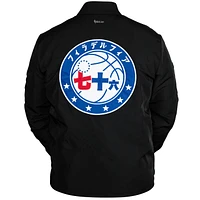Unisex NBA x Hyperfly  Black Philadelphia 76ers Katakana Kimono Jacket