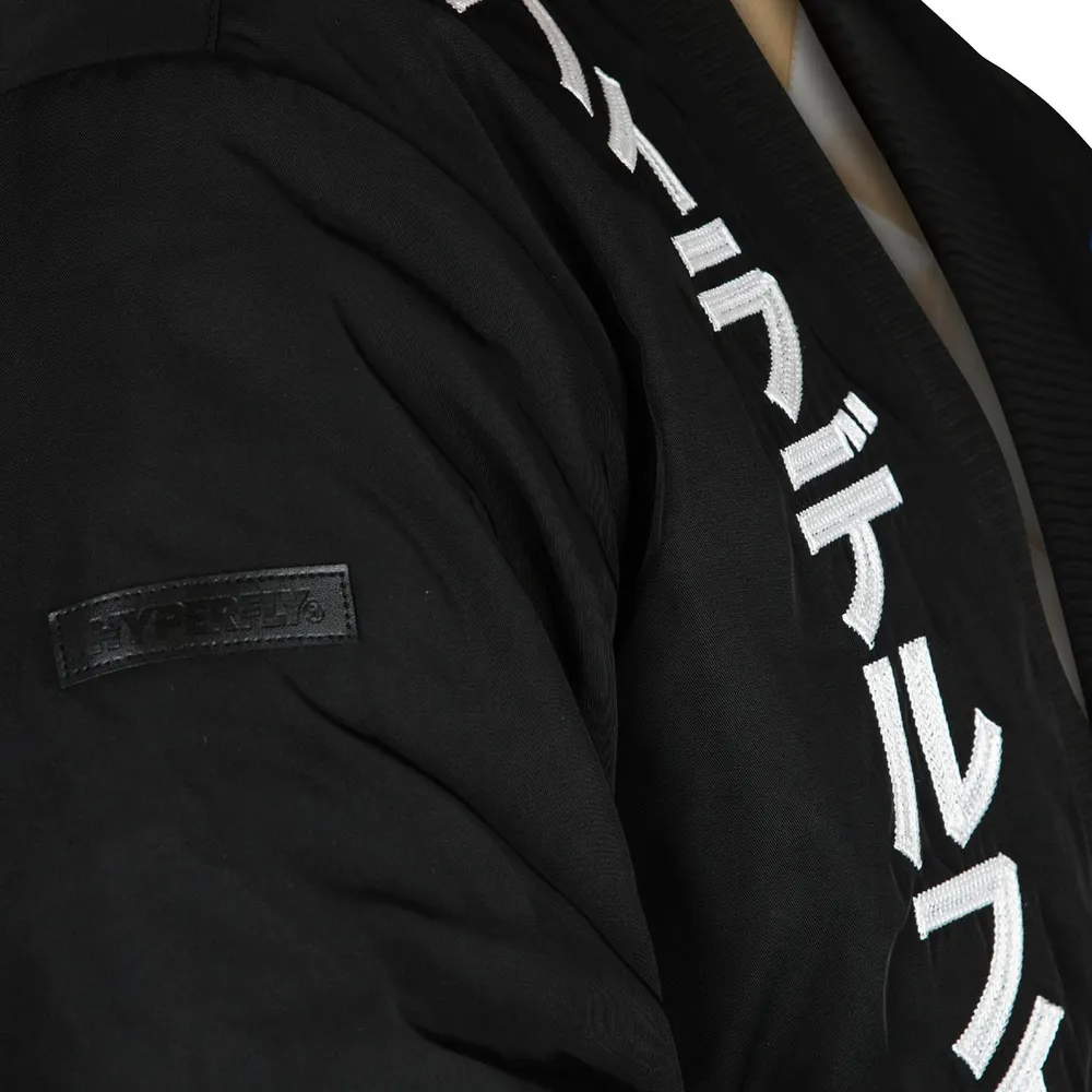 Unisex NBA x Hyperfly  Black Philadelphia 76ers Katakana Kimono Jacket