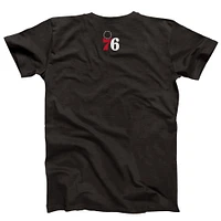 T-shirt unisexe NBALab x Hyperfly Heather Black Philadelphia 76ers Collection Année du serpent Nouvel An lunaire