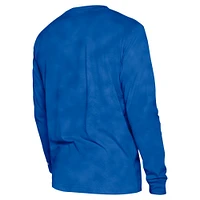 Unisex New Era  Royal Philadelphia 76ers Oversized Essentials Enzyme Wash Long Sleeve T-Shirt