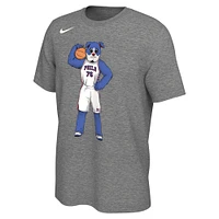 Unisex Nike Heather Charcoal Philadelphia 76ers Team Mascot T-Shirt