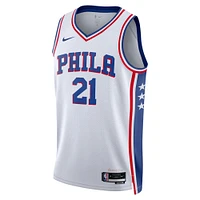 Unisex Nike Joel Embiid White Philadelphia 76ers Swingman Jersey