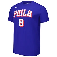 Unisex Nike Paul George Royal Philadelphia 76ers Name & Number T-Shirt