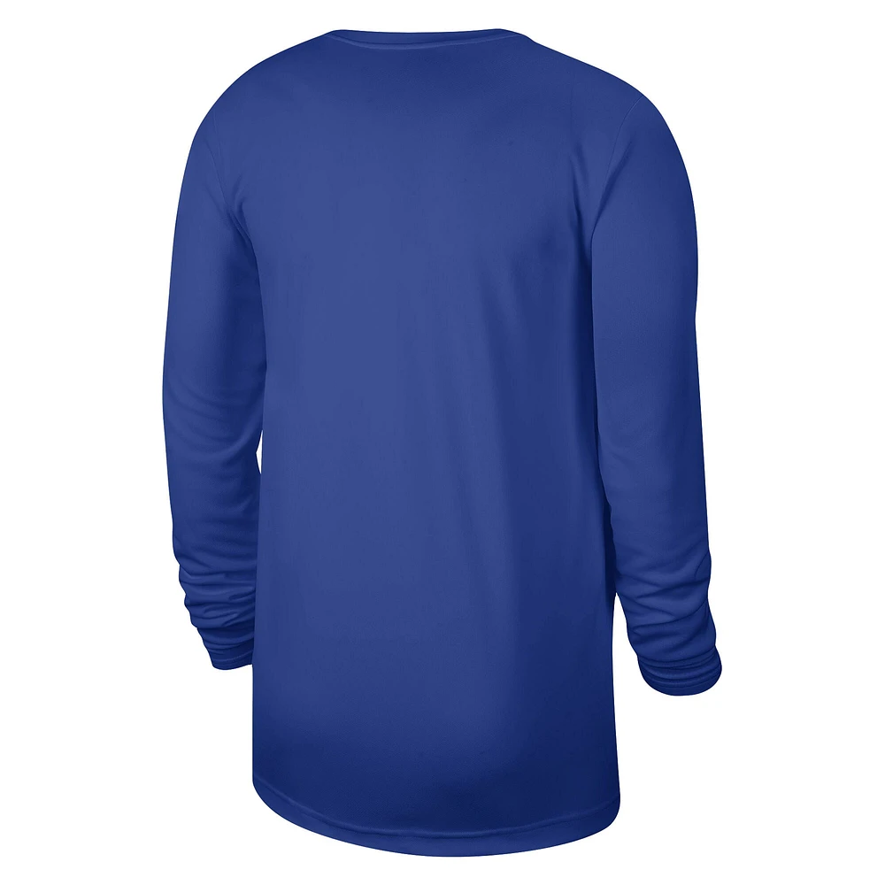 Unisex Nike Royal Philadelphia 76ers 2023/24 Legend On-Court Practice Long Sleeve T-Shirt