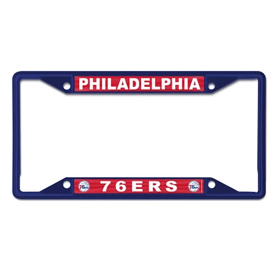 WinCraft Philadelphia 76ers Chrome Colored License Plate Frame