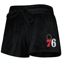 Women's Concepts Sport Black Philadelphia 76ers Intermission T-Shirt & Shorts Sleep Set
