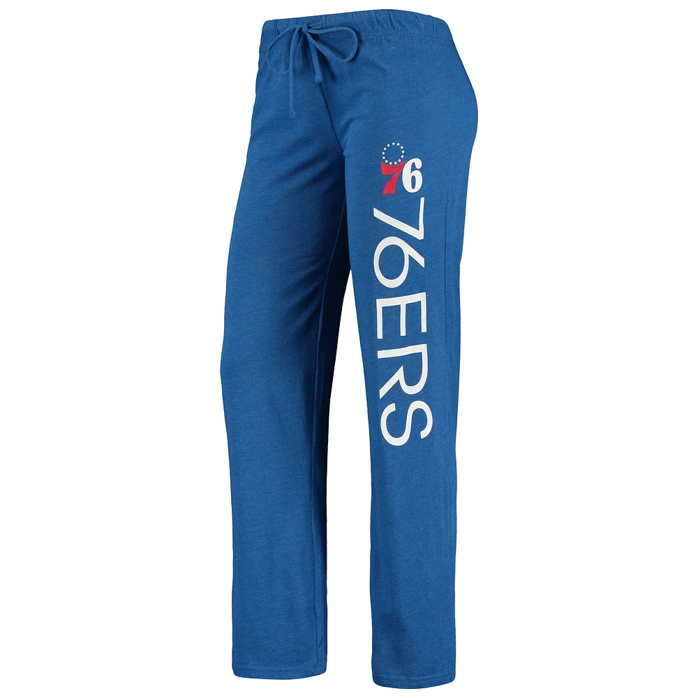Concepts Sport Royal/Rouge Philadelphia 76ers Ensemble de nuit avec débardeur et pantalon
