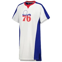 Women's G-III 4Her by Carl Banks White Philadelphia 76ers Free Throw T-Shirt Dress