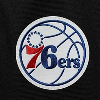 Women's JH Design Black Philadelphia 76ers Plus Poly Twill Full-Snap Jacket