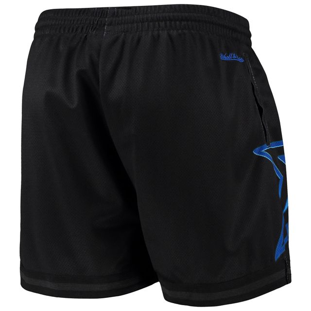 Short en maille Big Face 4.0 des 76ers de Philadelphie Mitchell & Ness pour femme, noir
