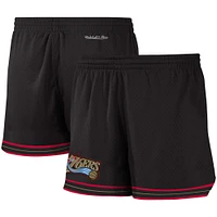 Women's Mitchell & Ness Black Philadelphia 76ers Jump Shot Shorts