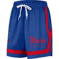 Women's Nike Royal Philadelphia 76ers Crossover Performance Shorts