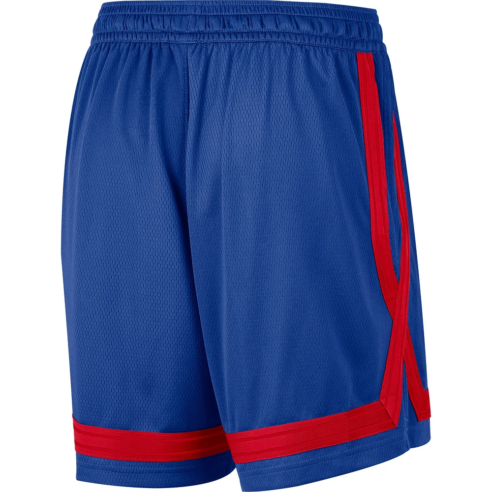Women's Nike Royal Philadelphia 76ers Crossover Performance Shorts