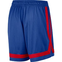 Women's Nike Royal Philadelphia 76ers Crossover Performance Shorts