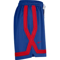 Women's Nike Royal Philadelphia 76ers Crossover Performance Shorts
