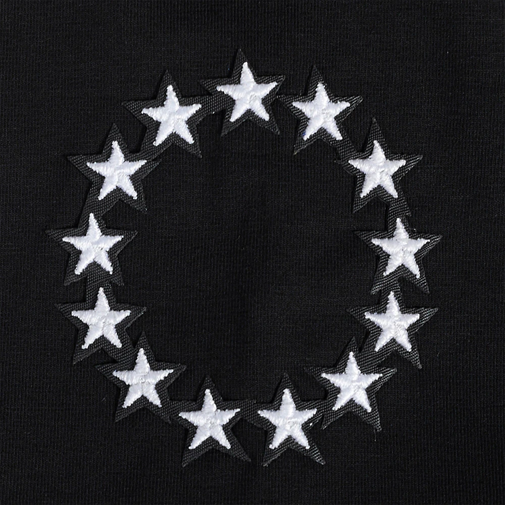 Women's Pro Standard Black Philadelphia 76ers Jewels Boxy Cropped T-Shirt