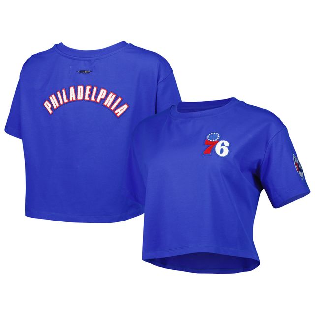 T-shirt carré Pro Standard Royal Philadelphia 76ers Classics pour femmes