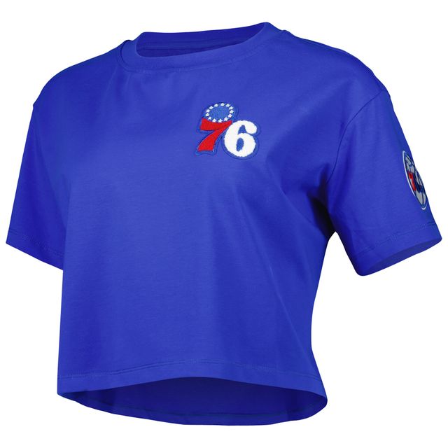 T-shirt carré Pro Standard Royal Philadelphia 76ers Classics pour femmes