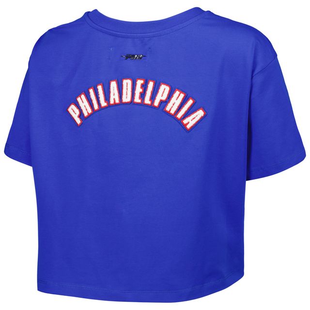 T-shirt carré Pro Standard Royal Philadelphia 76ers Classics pour femmes