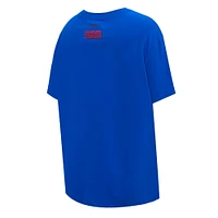 Women's Pro Standard Royal Philadelphia 76ers Script Boyfriend T-Shirt