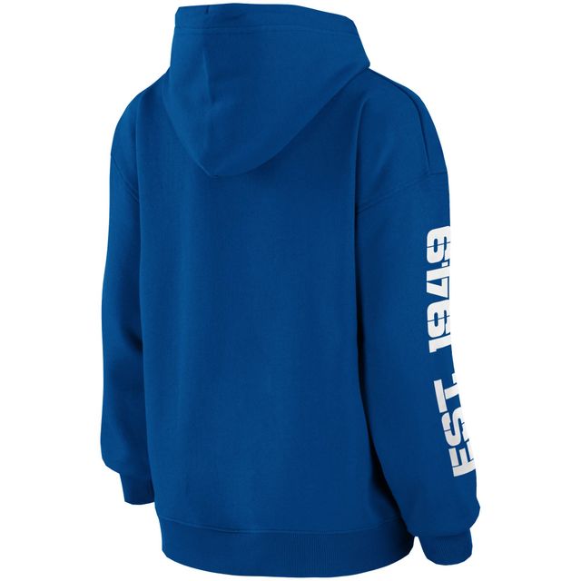 Pull WEAR by Erin Andrews Royal Philadelphia 76ers pour femmes - Chandail à capuchon