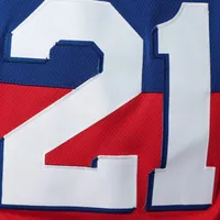 Youth Joel Embiid Royal Philadelphia 76ers Pandemonium Name & Number Shorts