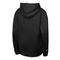 Youth Mitchell & Ness Black Philadelphia 76ers Hardwood Classics Lightweight Thermal Long Sleeve Hoodie T-Shirt