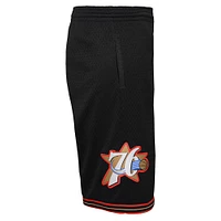 Youth Mitchell & Ness Black Philadelphia 76ers Hardwood Classics Swingman Shorts