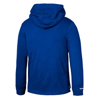 Youth Mitchell & Ness Royal Philadelphia 76ers Hardwood Classics Legendary Slub Lightweight Pullover Hoodie