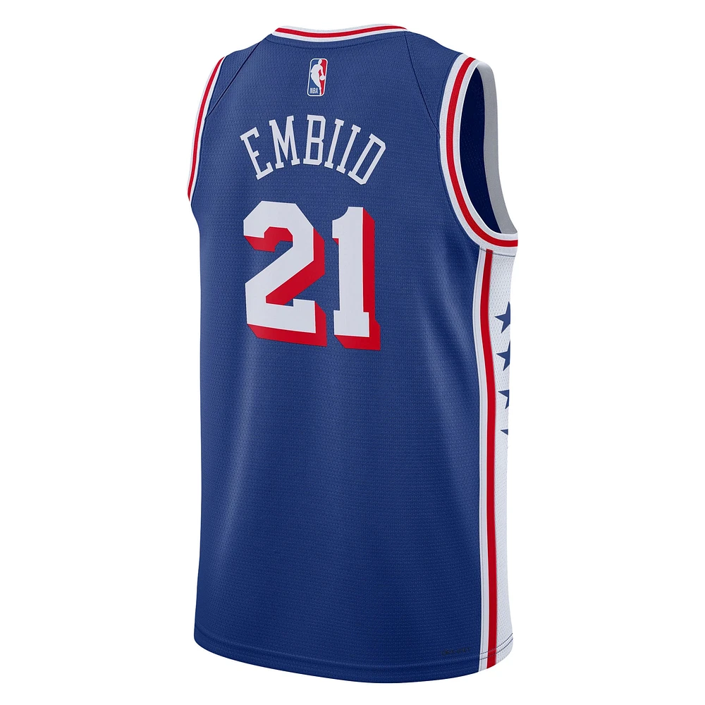 Youth Nike Joel Embiid Royal Philadelphia 76ers Swingman Jersey - Icon Edition