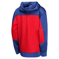 Youth Nike Royal/Red Philadelphia 76ers Authentic On-Court Showtime Performance Full-Zip Hoodie