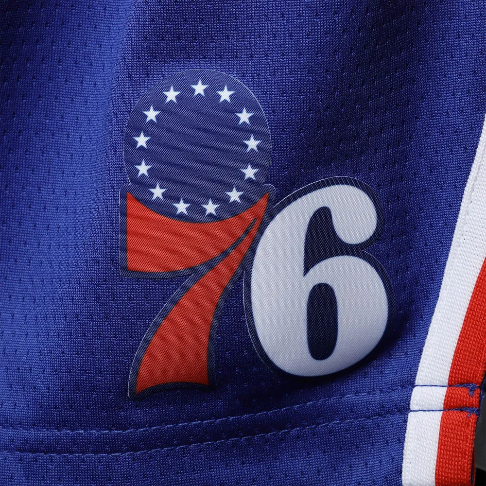 Youth Nike Royal Philadelphia 76ers 2020/21 Swingman Shorts - Icon Edition