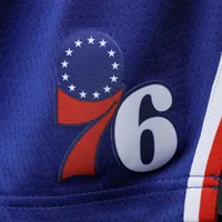 Youth Nike Royal Philadelphia 76ers 2020/21 Swingman Shorts - Icon Edition