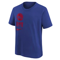 Youth Nike Royal Philadelphia 76ers Essential Asbury Block - T-Shirt