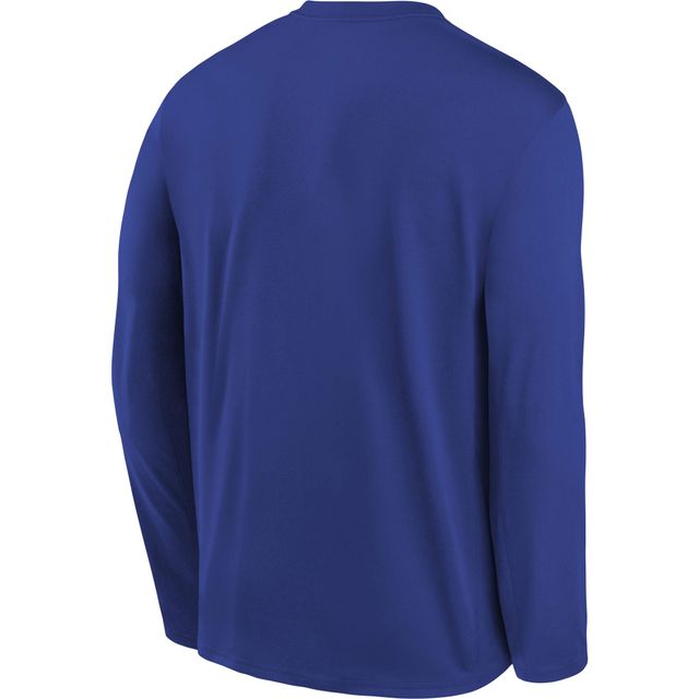 Junior Nike Royal Philadelphia 76ers Team Essential Practice - T-shirt Performance à manches longues