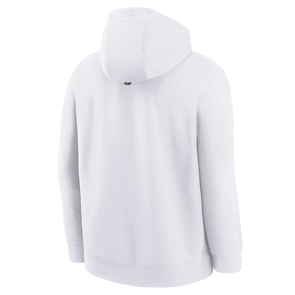 Youth Nike  White Philadelphia 76ers 2024/25 City Edition Club Fleece Pullover Hoodie