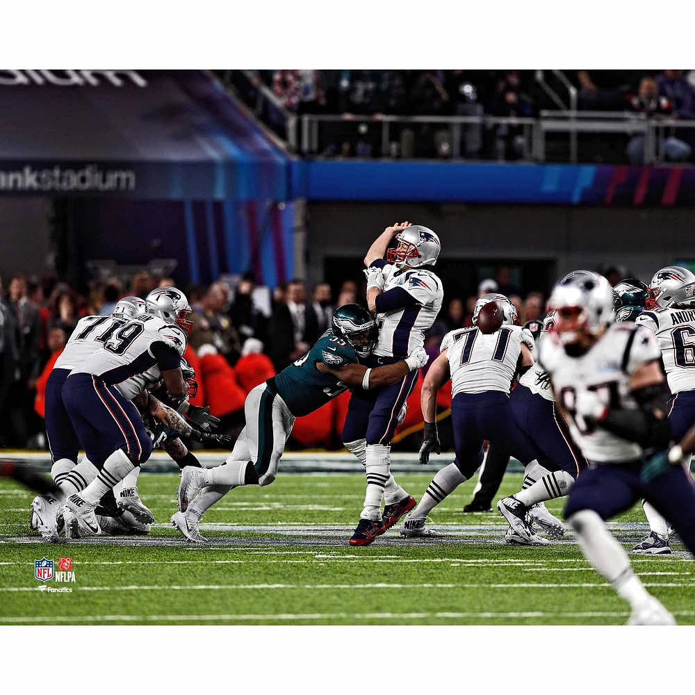Photographie non signée du sac Super Bowl LII de Brandon Graham par les Philadelphia Eagles