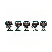 Lot de cinq figurines en vinyle POP! exclusives Funko Philadelphia Eagles Super Bowl LIX Champions Fanatics