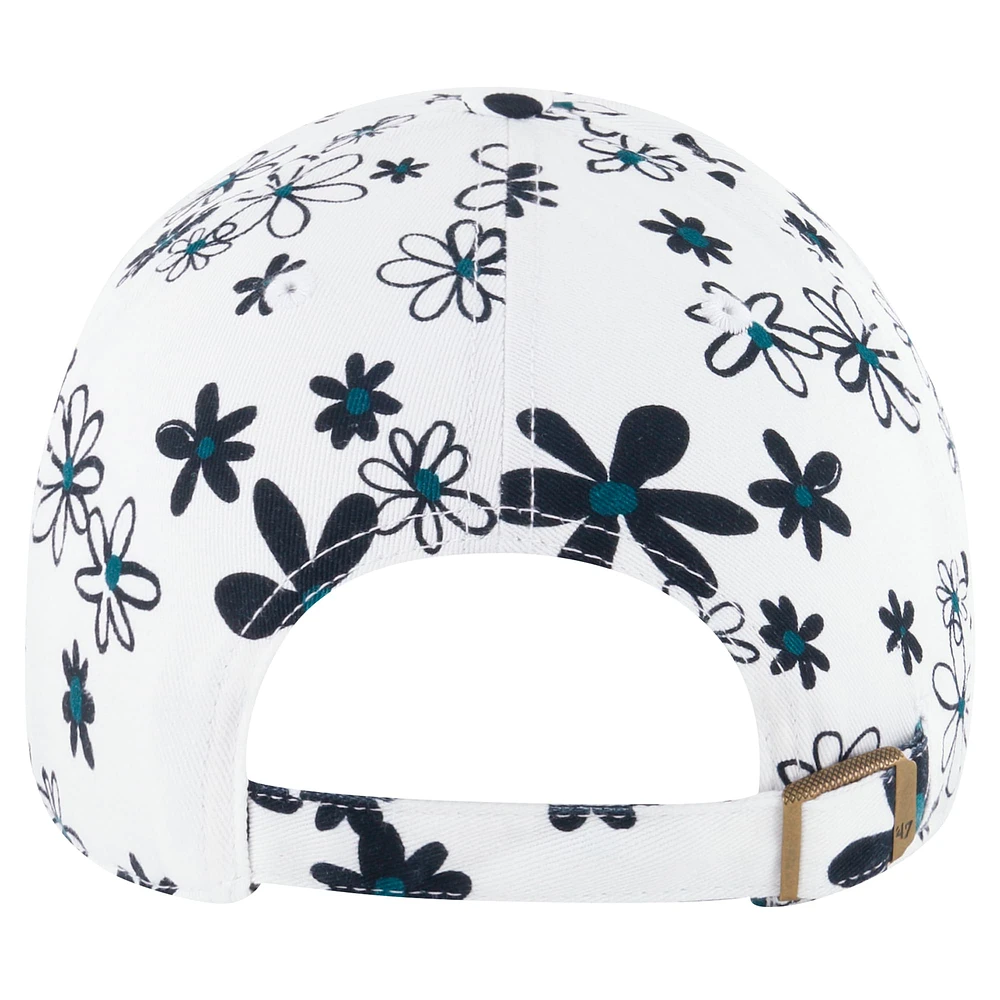 Girls Toddler '47 White Philadelphia Eagles Daisy Delight Clean Up Adjustable Hat
