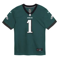 Maillot de match Nike Jalen Hurts vert minuit des Eagles Philadelphie pour bébé