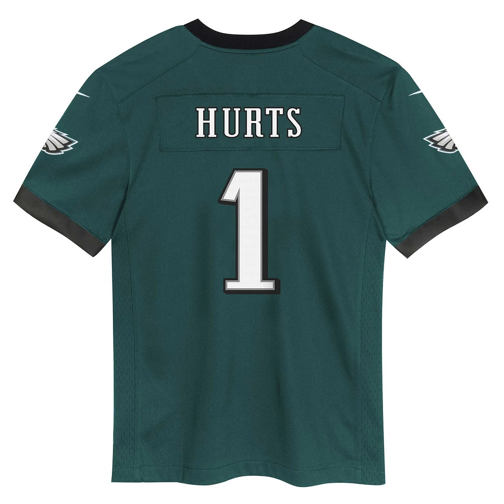 Maillot de match Nike Jalen Hurts vert minuit des Eagles Philadelphie pour bébé