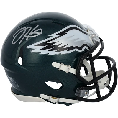 Jalen Hurts Philadelphia Eagles Autographed Super Bowl LIX Champions Riddell Logo Speed Mini Helmet